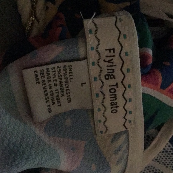 Tropical flowing tank with adjustable tie tassel straps - Picture 4 of 4